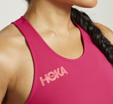 Hoka One One Fitted Tank - Top Mulher Jazzy | PT-3kxLkfV